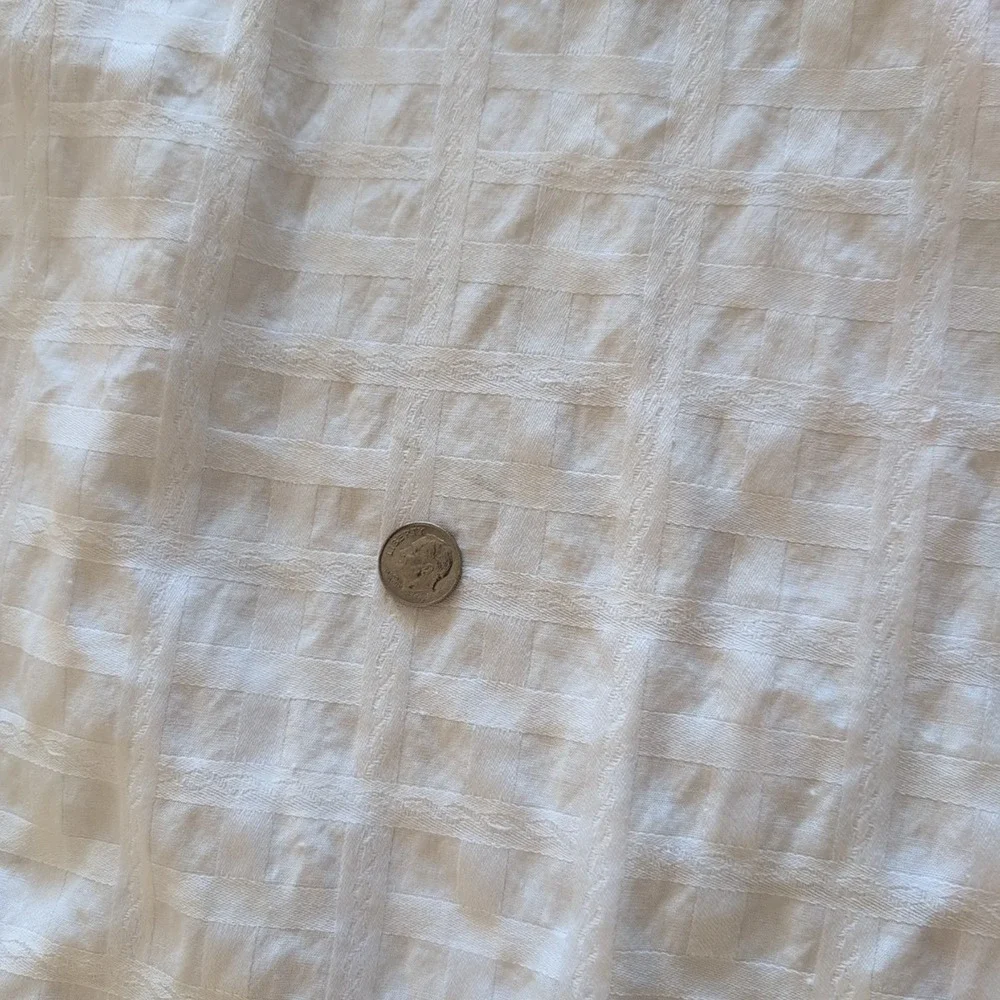 Pratesi basket weave cotton jacquard euro sham with embroidered scallop edge